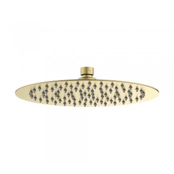 Круглая душевая лейка Ø 25см GENEBRE KLOE Brushed Gold матовое золото R6511051